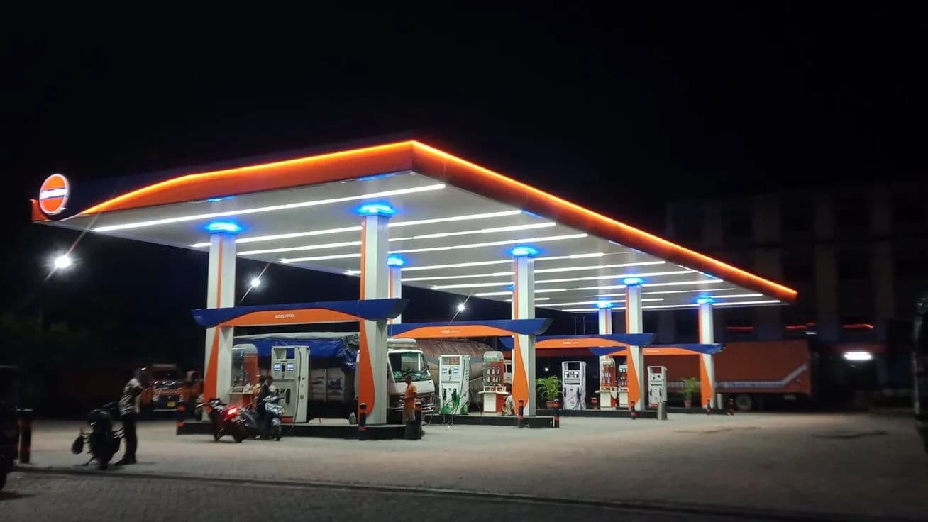 Modern Petrol Station